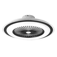 Kép 9/9 - MasterLED Rodos 72 W-os 600 mm fekete-fehér LED távirányítós mennyezeti lámpa beépített ventillátorral