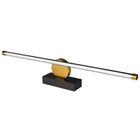 Kép 3/7 - MasterLED Santo 12W 4000K 60 cm-es fekete/arany tükör feletti lámpa IP44-es védettségű