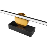 Kép 5/7 - MasterLED Santo 12W 4000K 60 cm-es fekete/arany tükör feletti lámpa IP44-es védettségű