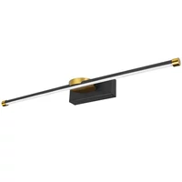 Kép 1/7 - MasterLED Santo 12W 4000K 60 cm-es fekete/arany tükör feletti lámpa IP44-es védettségű