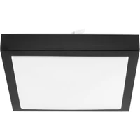 Kép 2/4 - MasterLED Solen 270x270 mm négyzet alakú fekete mennyezeti lámpa 2xE27 foglalattal