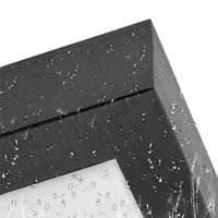 Kép 3/4 - MasterLED Solen 270x270 mm négyzet alakú fekete mennyezeti lámpa 2xE27 foglalattal