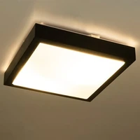 Kép 4/4 - MasterLED Solen 270x270 mm négyzet alakú fekete mennyezeti lámpa 2xE27 foglalattal