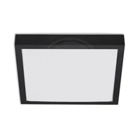 Kép 1/4 - MasterLED Solen 270x270 mm négyzet alakú fekete mennyezeti lámpa 2xE27 foglalattal