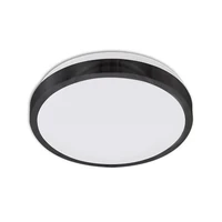 Kép 1/2 - MasterLED Solen Ø330 mm kerek fekete mennyezeti lámpa E27 foglalattal