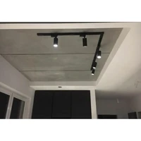 Kép 2/3 - MasterLED Tangi fekete 1 fázisú sínre szerehető lámpa keret GU10-es foglalattal