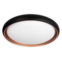 Kép 1/3 - MasterLED XUDO 54W 3000-6500K 400x85 mm fekete/arany színű mennyezeti lámpa távirányítóval