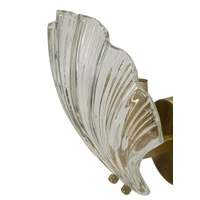 Kép 5/7 - Shell fali lámpa kagyló alakú búrával arany 20x14x22 cm 3