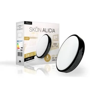 Kép 3/3 - Skön Alicia 24 W-os ø400 mm kerek natúr fehér fekete színű mennyezeti lámpa IP20-as védettségű
