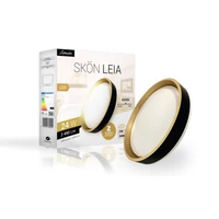 Kép 3/3 - Skön Leia 24 W-os ø400 mm kerek natúr fehér fekete-arany színű mennyezeti lámpa IP20-as védettségű