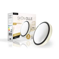 Kép 3/3 - Skön Olle 24 W-os ø400 mm kerek natúr fehér fehér-szürke színű mennyezeti lámpa IP20-as védettségű