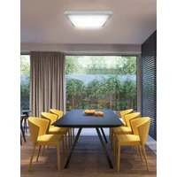 Kép 4/4 - Strühm Alex 18 W-os 320x320 mm négyzet alakú natúr fehér mennyezeti lámpa IP44-es védettségű