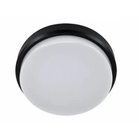 Kép 1/2 - Strühm Aron 18 W-os ø210 mm kerek natúr fehér fekete mennyezeti lámpa IP65-ös védettségű