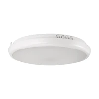Kép 1/3 - Strühm Edytor 15 W-os ø265 mm kerek natúr fehér fehér mennyezeti lámpa beépített mozgásérzékelővel IP65-ös védettséggel