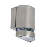Kép 1/2 - Strühm Gardenya 160x110 mm matt króm ívelt oldalfali lámpa GU10-es foglalattal