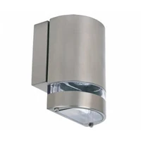Kép 1/2 - Strühm Gardenya 160x110 mm matt króm ívelt oldalfali lámpa GU10-es foglalattal