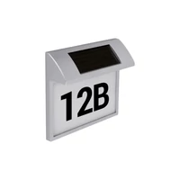 Kép 2/2 - Strühm Led 0 18W-os króm napelemes házszám világító lámpa