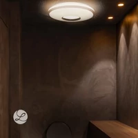 Kép 7/7 - Strühm Opera 24 W-os ø395 mm kör alakú natúr fehér mennyezeti lámpa IP44-es védettségű