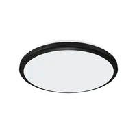 Kép 1/2 - Strühm Planar 18 W-os ø265 mm kerek fekete mennyezeti lámpa IP54-es védettségű