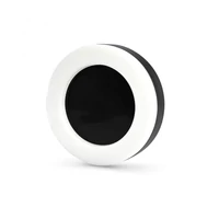 Kép 2/3 - Videx Art 15 W-os ø190 mm kerek natúr fehér fekete mennyezeti lámpa IP65-ös védettségű