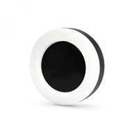 Kép 2/3 - Videx Art 15 W-os ø190 mm kerek natúr fehér fekete mennyezeti lámpa IP65-ös védettségű