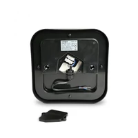 Kép 3/5 - Videx Art 15 W-os 190x190 mm négyzet alakú natúr fehér fekete mennyezeti lámpa IP65-ös védettségű