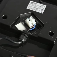 Kép 4/5 - Videx Art 15 W-os 190x190 mm négyzet alakú natúr fehér fekete mennyezeti lámpa IP65-ös védettségű