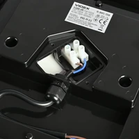 Kép 4/5 - Videx Art 15 W-os 190x190 mm négyzet alakú natúr fehér fekete mennyezeti lámpa IP65-ös védettségű