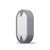 Kép 2/5 - Videx Dana 15 W-os 215x127 mm ovális natúr fehér antracit színű mennyezeti lámpa IP65-ös védettségű