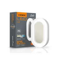 Kép 4/4 - Videx Gala 11 W-os 190x113 mm ovális alakú natúr fehér fehér mennyezeti lámpa IP65-ös védettségű