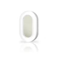 Kép 1/4 - Videx Gala 11 W-os 190x113 mm ovális alakú natúr fehér fehér mennyezeti lámpa IP65-ös védettségű