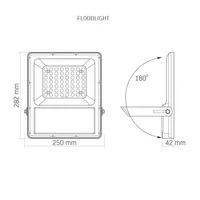 Kép 5/6 - Videx Gelio 100 W-os natúr fehér napelemes reflektor