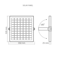 Kép 6/6 - Videx Gelio 100 W-os natúr fehér napelemes reflektor