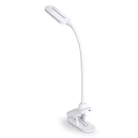 Kép 1/6 - Videx Helsinki 3000-5500K fehér csíptetős asztali lámpa USB csatlakozóval