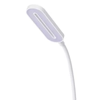 Kép 2/6 - Videx Helsinki 3000-5500K fehér csíptetős asztali lámpa USB csatlakozóval