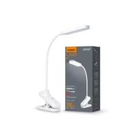 Kép 5/6 - Videx Helsinki 3000-5500K fehér csíptetős asztali lámpa USB csatlakozóval