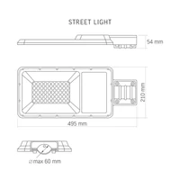 Kép 8/9 - Videx Lana 100 W-os napelemes utcai lámpa
