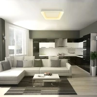 Kép 3/6 - Videx Led Edge 72 W-os ø450mm fehér négyzet alakú LED távirányítós mennyezeti lámpa