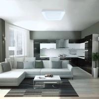 Kép 5/6 - Videx Led Edge 72 W-os ø450mm fehér négyzet alakú LED távirányítós mennyezeti lámpa