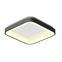Kép 2/6 - Videx Led Edge 72 W-os ø450mm fekete négyzet alakú LED távirányítós mennyezeti lámpa
