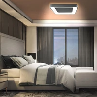 Kép 3/6 - Videx Led Edge 72 W-os ø450mm fekete négyzet alakú LED távirányítós mennyezeti lámpa