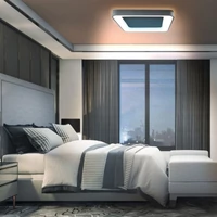 Kép 5/6 - Videx Led Edge 72 W-os ø450mm fekete négyzet alakú LED távirányítós mennyezeti lámpa