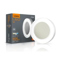 Kép 5/6 - Videx Lena 15 W-os ø190 mm kerek natúr fehér fehér mennyezeti lámpa IP65-ös védettségű