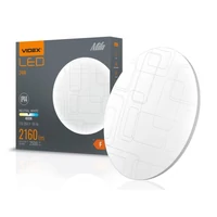 Kép 5/5 - Videx Mila 24 W-os ø326 mm kör alakú natúr fehér mennyezeti lámpa IP44-es védettségű
