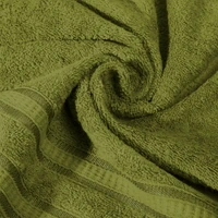 Kép 3/5 - mila-csikos-torolkozo-olivazold-50-x-90-cm-gyurt-anyag