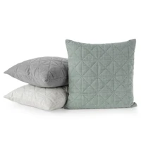 Kép 2/4 - len2-vaszon-szerkezetu-preselt-mintas-parnahuzat-acelszurke-45-x-45-cm-kollekcio