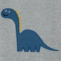 Kép 2/7 - dino-dinos-gyerek-fuggony-ezust-140-x-250-cm-kozeli-minta