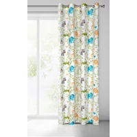 Kép 1/4 - jungle-mintas-gyerek-fuggony-feher-140-x-250-cm