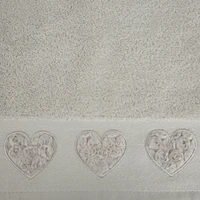 Kép 3/3 - kamila-diszes-torolkozo-ezust-50-x-90-cm-kozeli-anyag