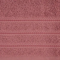 Kép 3/6 - vito-pamut-torolkozo-jacquard-csikokkal-pasztell-rozsaszin-70-x-140-cm-kozeli-anyag